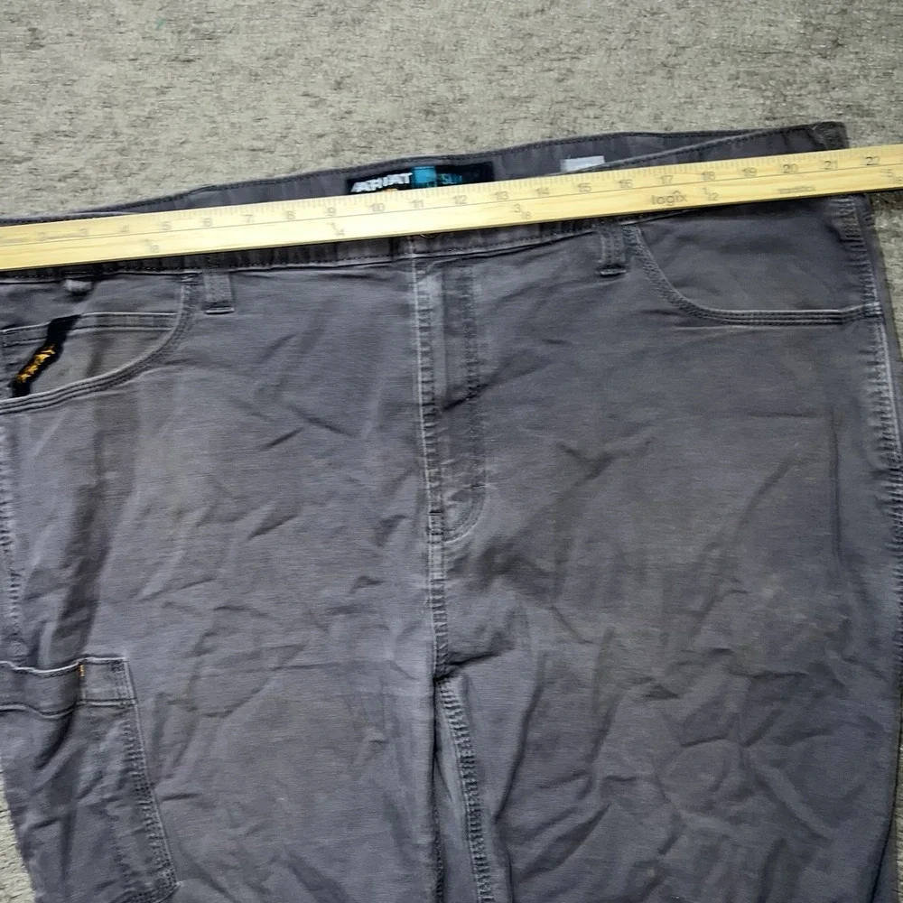Ariat Blue Jeans Pants Men 42x32 Charcoal Gray Slim Straight M7 Leg Work Rebar